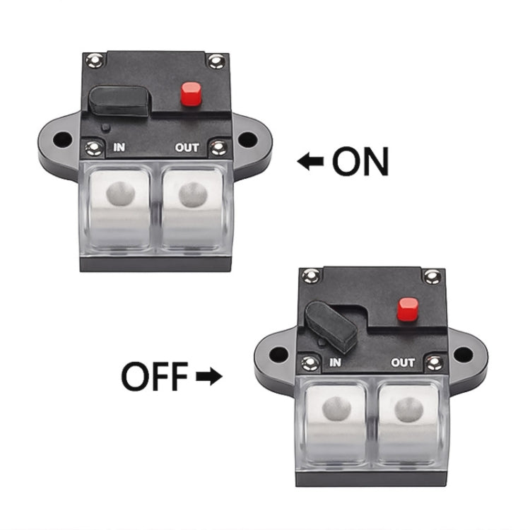 80A Auto Circuit Breaker Car Audio Fuse Holder Power Insurance Automatic Switch(Black) - Fuse by PMC TechLife | Online Shopping South Africa | PMC TechLife | Buy Now Pay Later Mobicred