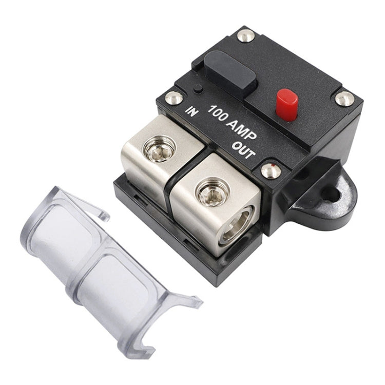 100A Auto Circuit Breaker Car Audio Fuse Holder Power Insurance Automatic Switch(Black) - Fuse by PMC TechLife | Online Shopping South Africa | PMC TechLife | Buy Now Pay Later Mobicred