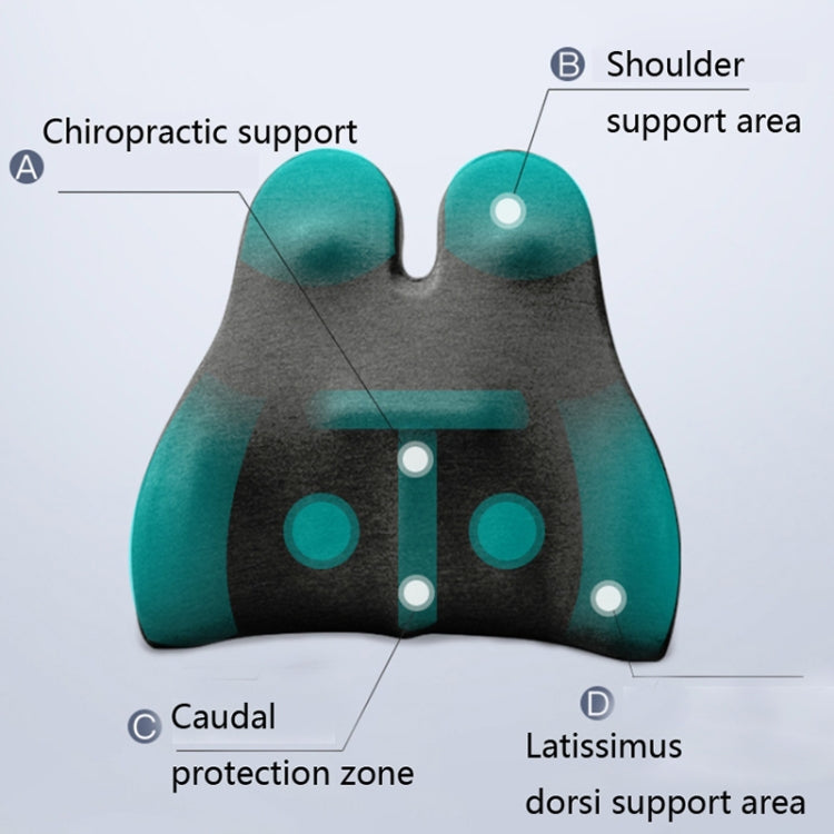 Car Seat Lumbar Support Cushion Memory Foam Office Lumbar Cushion, Size: Bandage(Dark Gray) - Seat Accessories by PMC TechLife | Online Shopping South Africa | PMC TechLife | Buy Now Pay Later Mobicred