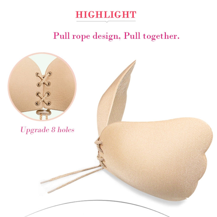 Women Self-Adhesive Strapless Bandage Blackless Solid Bra Silicone Underwear Invisible Bra, Size:L (T Black) - free shipping - PMC TechLife - Order now!