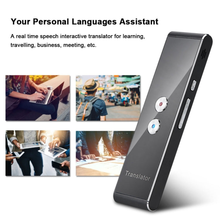 Portable Smart Voice Translator Upgrade Version for Learning Travel Business Meeting 3 in 1 voice Text Photo Language Translator(Black) -  by PMC Jewellery | Online Shopping South Africa | PMC Jewellery | Buy Now Pay Later Mobicred