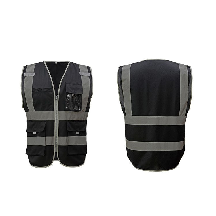 Multi-pockets Safety Vest Reflective Workwear Clothing, Size:M-Chest 112cm(Black) - Reflective Safety Clothing by PMC Jewellery | Online Shopping South Africa | PMC Jewellery | Buy Now Pay Later Mobicred
