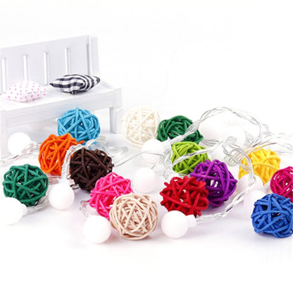 10 PCS Artificial Straw Ball For Birthday Party Wedding Christmas Home Decor(Mixed) - Ornaments by PMC Jewellery | Online Shopping South Africa | PMC Jewellery