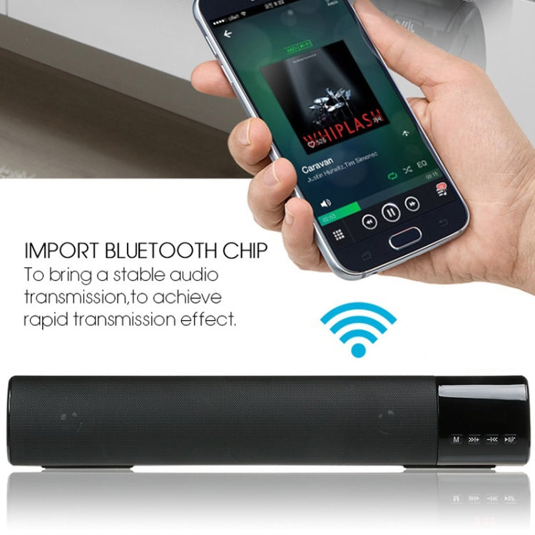 TOPROAD High Power 10W HIFI Portable Wireless Bluetooth Speaker Stereo Soundbar TF FM USB Subwoofer Column for Computer TV Phone(Blue) - Desktop Speaker by TOPROAD | Online Shopping South Africa | PMC Jewellery | Buy Now Pay Later Mobicred