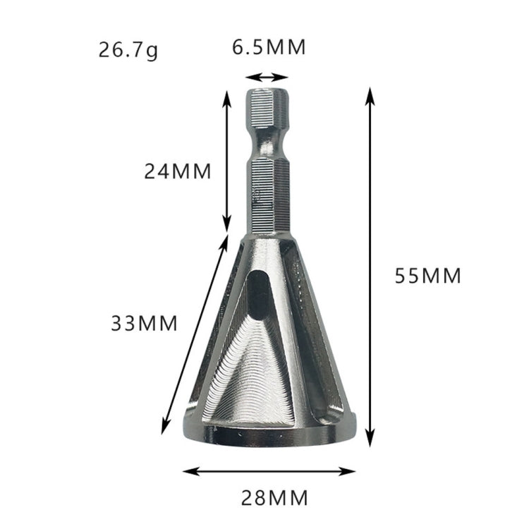 Stainless Steel Deburring External Chamfer Tool High Strength Hardness Drill Bit Remove Burr Hexagonal grooved chamfer - Others by PMC TechLife | Online Shopping South Africa | PMC TechLife | Buy Now Pay Later Mobicred
