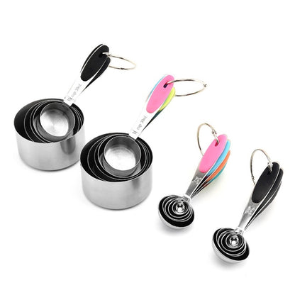 5 in 1 Stainless Steel Measuring Spoon Set Coffee Spoon Baking Kitchen Gadget, Style:Measuring Cup(Black) - Coffee Tools by PMC Jewellery | Online Shopping South Africa | PMC Jewellery | Buy Now Pay Later Mobicred