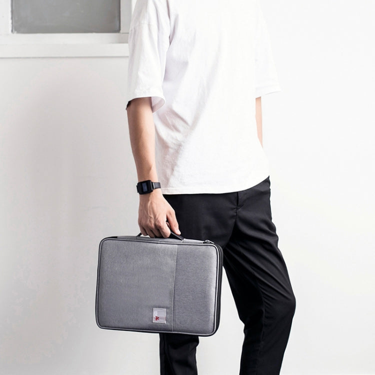 Multi-functional A4 Document Bags Portable Waterproof Oxford Cloth Storage Bag for Notebooks���Size: 33cm*24*3.5cm(Dark Gray) - Other by PMC TechLife | Online Shopping South Africa | PMC TechLife | Buy Now Pay Later Mobicred