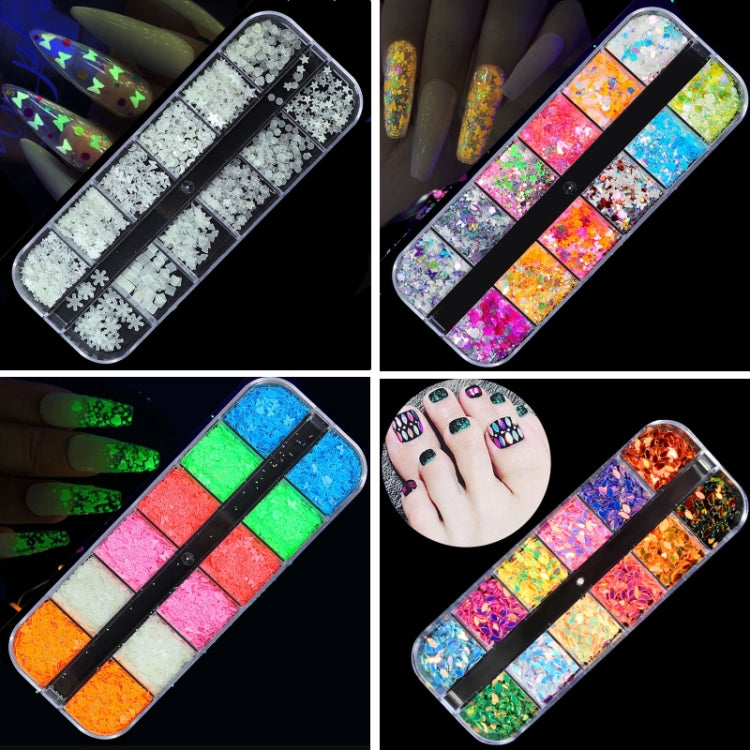 2 PCS Nail Art Butterfly Laser Symphony Sequins, Specification:24 - Nail Stickers by PMC Jewellery | Online Shopping South Africa | PMC Jewellery