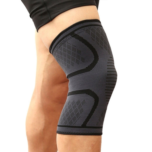 2pcs Comfortable Breathable Elastic Nylon Sports Knit Knee Pads, Size:M(Black) - Sports Safety by PMC Jewellery | Online Shopping South Africa | PMC Jewellery | Buy Now Pay Later Mobicred