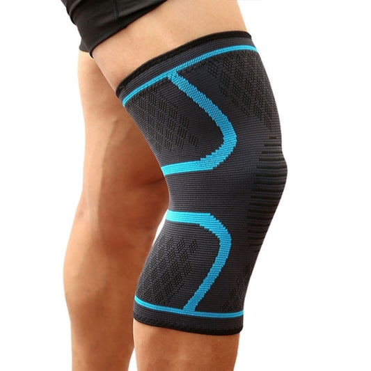 Comfortable Breathable Elastic Nylon Sports Knit Knee Pads, Size:M(Blue) - Sports Safety by PMC Jewellery | Online Shopping South Africa | PMC Jewellery | Buy Now Pay Later Mobicred