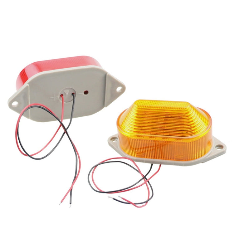 DC24V Led Mini Strobe Signal Warning Light Silent Warning Light(Orange) - Warning Lights by PMC TechLife | Online Shopping South Africa | PMC TechLife | Buy Now Pay Later Mobicred