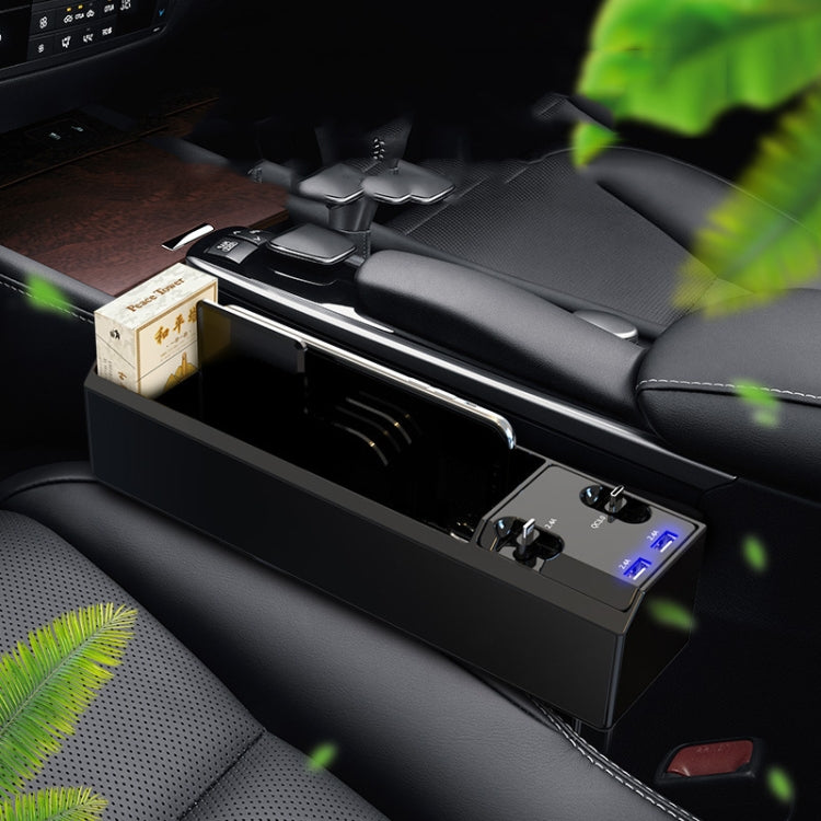 Car Seat Storage Box With Cable Car USB Charger, Style:2-wire - DIY Modified Charger by PMC TechLife | Online Shopping South Africa | PMC TechLife