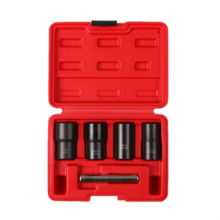 5 In 1 Non-Slip Sleeve Set Chrome-Molybdenum Steel Nut Disassembly Tool Sliding Tooth Nut Remover - Hand Tool Sets by PMC TechLife | Online Shopping South Africa | PMC TechLife | Buy Now Pay Later Mobicred