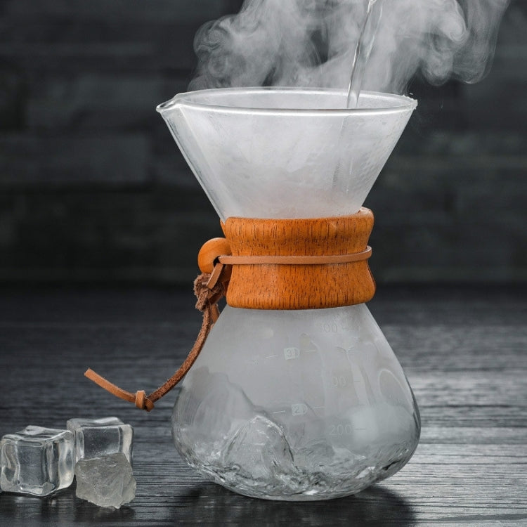 Hand Coffee Pot High Temperature Resistant 400ml Glass Coffee Pot, Style:Pot With Strainer - free shipping - PMC TechLife - Order now!