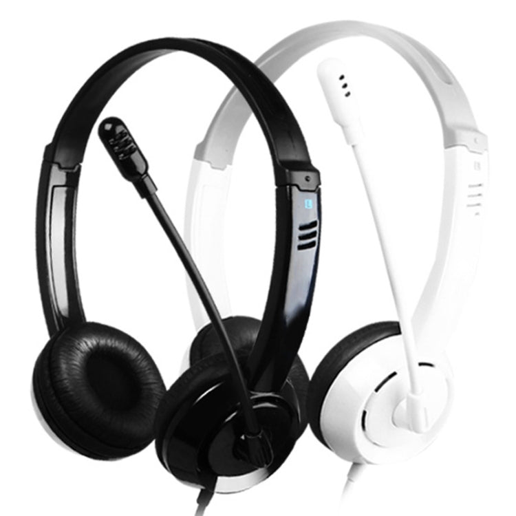 DANYIN DT326 Head-mounted Desktop Computer Children Learning Wire Headset with Microphone, Cable Length:1.8m, Style:USB(White) - free shipping - PMC Jewellery - Order now!