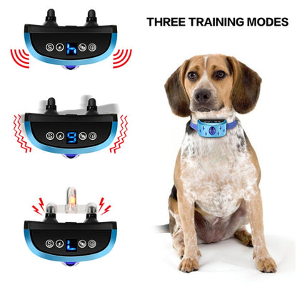 166A Gem Pattern USB Rechargeable Remote Control Electronic Strike Collar Waterproof Dog Training Bark Arrester - Training Aids by PMC Jewellery | Online Shopping South Africa | PMC Jewellery | Buy Now Pay Later Mobicred