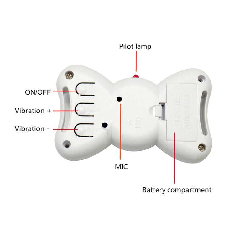 Automatic Voice Control Bark Arrester Collar Pet Supplies Trainer(White) - Training Aids by PMC TechLife | Online Shopping South Africa | PMC TechLife | Buy Now Pay Later Mobicred