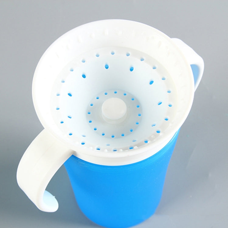 360 Degrees Rotated Baby Learning Drinking Cup With Double Handle Flip(Blue) - free shipping - PMC TechLife - Order now!