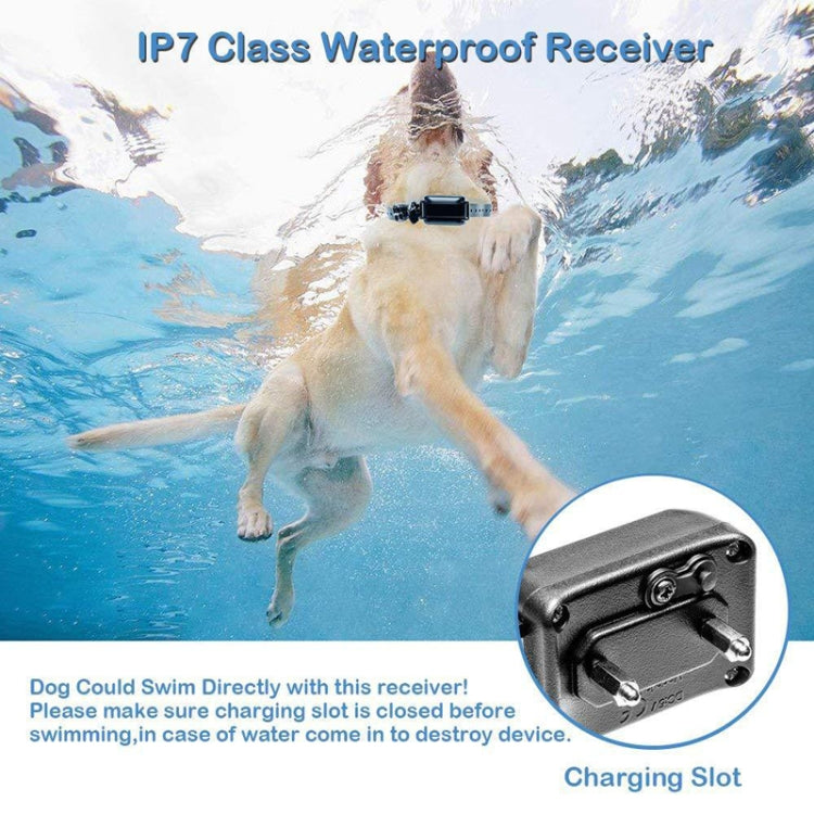 800m Remote Control Electric Shock Bark Stopper Vibration Warning Pet Supplies Electronic Waterproof Collar Dog Training Device, Style:556-2(EU Plug) - Training Aids by PMC TechLife | Online Shopping South Africa | PMC TechLife | Buy Now Pay Later Mobicred