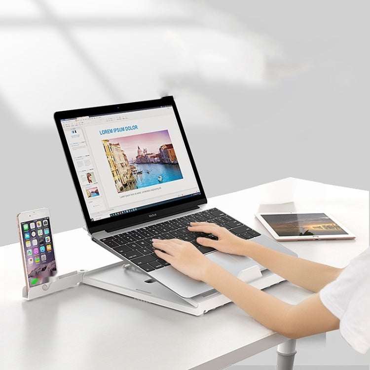 Multifunctional Folding Notebook Stand Monitor Increase Rack, Colour: Tripod (White) - Laptop Stand by PMC Jewellery | Online Shopping South Africa | PMC Jewellery | Buy Now Pay Later Mobicred
