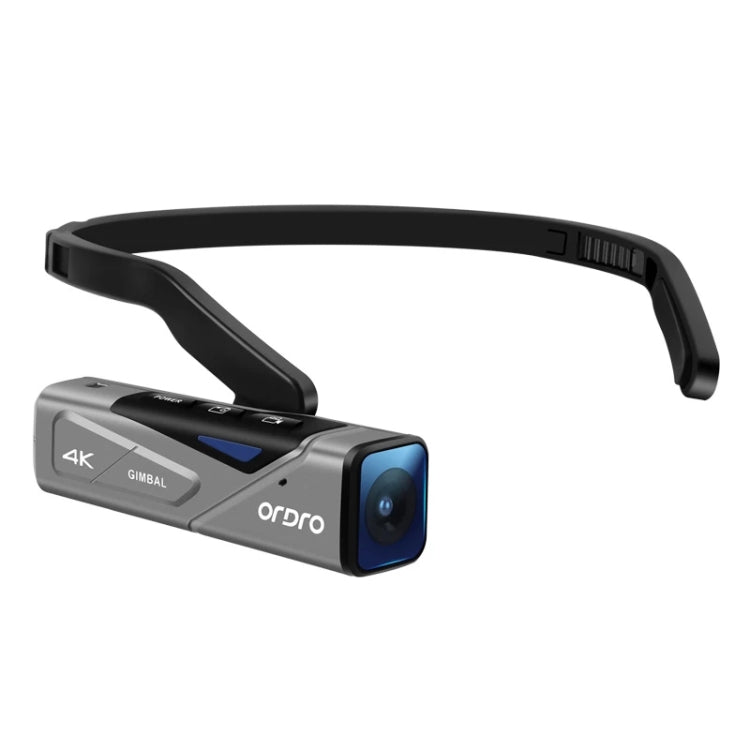 ORDRO EP7 4K Head-Mounted  Auto Focus Live Video Smart Sports Camera, Style:Without Remote Control(Silver Black) - Sports Camera by PMC TechLife | Online Shopping South Africa | PMC TechLife | Buy Now Pay Later Mobicred