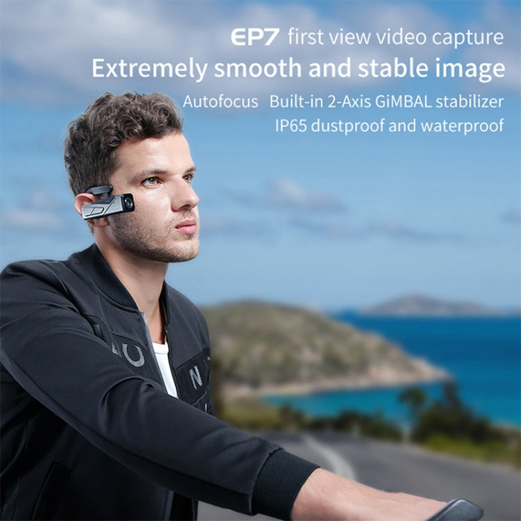 ORDRO EP7 4K Head-Mounted  Auto Focus Live Video Smart Sports Camera, Style:With Remote Control(Silver Black) - Sports Camera by PMC TechLife | Online Shopping South Africa | PMC TechLife | Buy Now Pay Later Mobicred