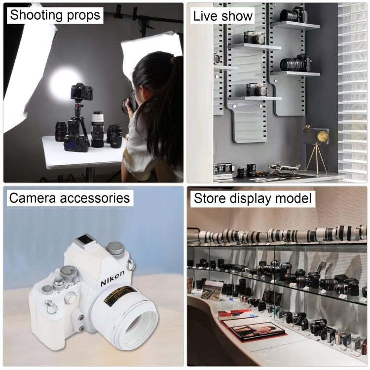 Non-Working Fake Dummy DSLR Camera Model DF Model Room Props Ornaments Display Photo Studio Camera Model Props, Color:White(Without Hood) - Camera Model by PMC Jewellery | Online Shopping South Africa | PMC Jewellery | Buy Now Pay Later Mobicred