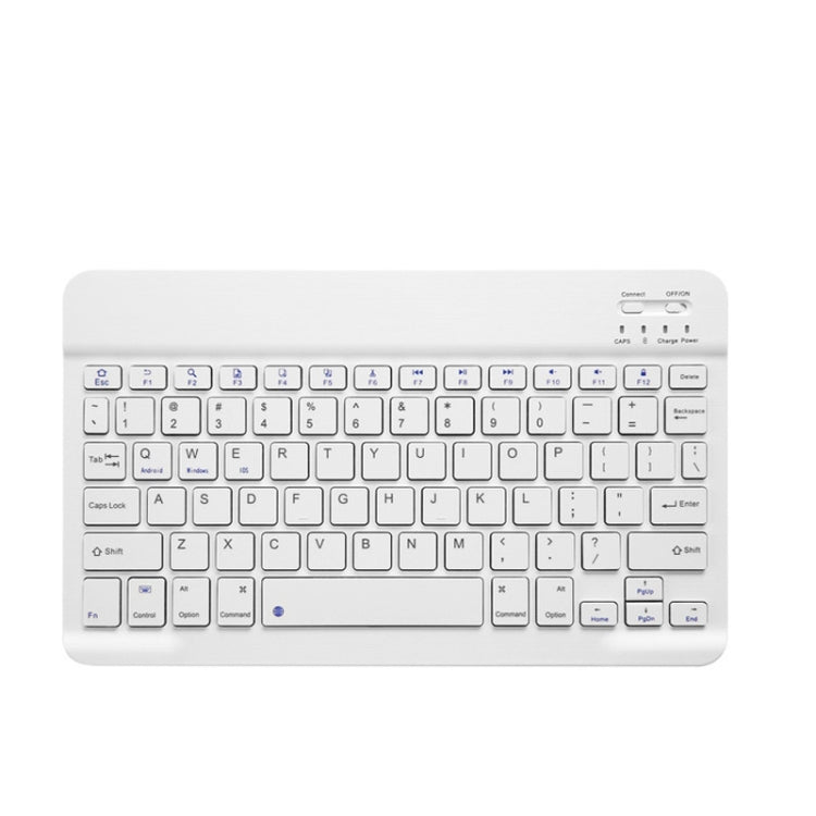 YS-001 7-8 inch Tablet Phones Universal Mini Wireless Bluetooth Keyboard, Style:Only Keyboard(White) - Universal Keyboard by PMC Jewellery | Online Shopping South Africa | PMC Jewellery