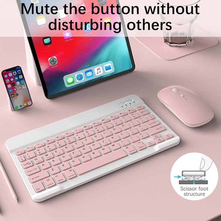 Universal Ultra-Thin Portable Bluetooth Keyboard For Tablet Phones, Size:7 inch(Pink Keyboard) - Universal Keyboard by PMC TechLife | Online Shopping South Africa | PMC TechLife
