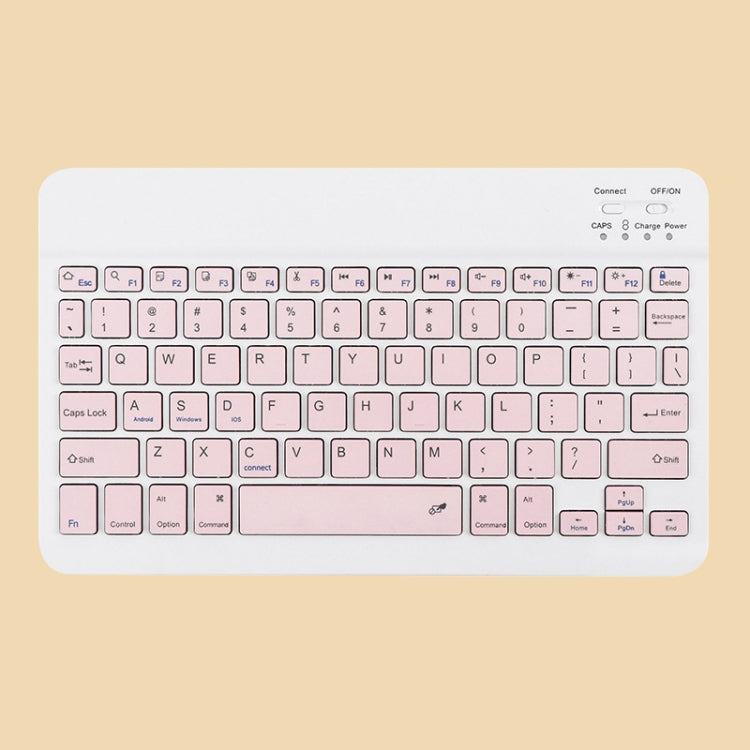 Universal Ultra-Thin Portable Bluetooth Keyboard and Mouse Set For Tablet Phones, Size:10 inch(Pink Keyboard) - Universal Keyboard by PMC Jewellery | Online Shopping South Africa | PMC Jewellery