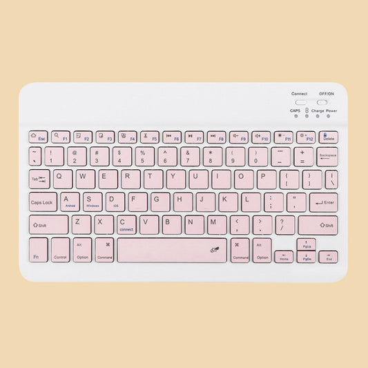 Universal Ultra-Thin Portable Bluetooth Keyboard and Mouse Set For Tablet Phones, Size:10 inch(Pink Keyboard) - Universal Keyboard by PMC Jewellery | Online Shopping South Africa | PMC Jewellery