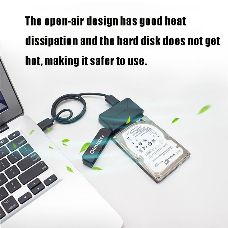 Olmaster External Notebook Hard Drive Adapter Cable Easy Drive Cable USB3.0 to SATA Converter, Style:Hard Disk + Type-C Adapter, Size:3.5 Inch (US Plug) - free shipping - PMC Jewellery - Order now!