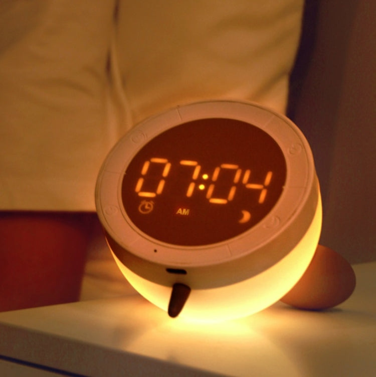 Cute Mouse Silicon Night Light with Electronic Alarm Clock Function Bedside Sleeping Desk Lamp Learning Clock - Night Lights by PMc TechLife | Online Shopping South Africa | PMc TechLife | Buy Now Pay Later Mobicred