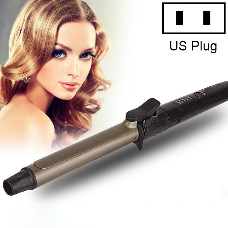 Nano Titanium Hair Curler with LED Digital Temperature Display, Size: 19mm, US Plug - free shipping - PMC TechLife - Order now!