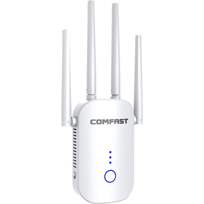 COMFAST CF-WR758AC Dual Frequency 1200Mbps Wireless Repeater 5.8G WIFI Signal Amplifier, UK Plug - Broadband Amplifiers by COMFAST | Online Shopping South Africa | PMC Jewellery | Buy Now Pay Later Mobicred