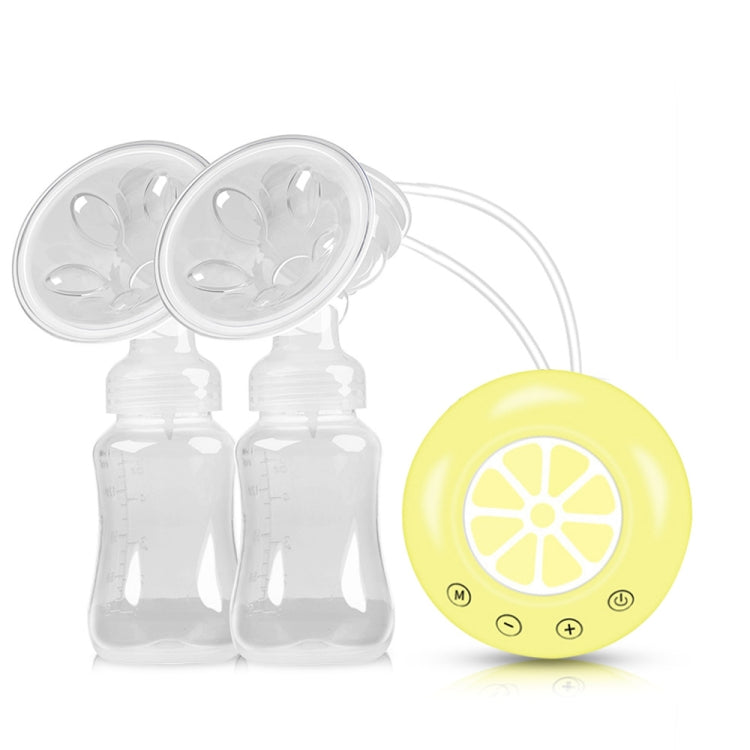 Large Suction Smart Electric Bilateral Breast Pump 12-Speed Silent Breast Pump(Yellow) - Cups & Silicone Nipple by PMC Jewellery | Online Shopping South Africa | PMC Jewellery