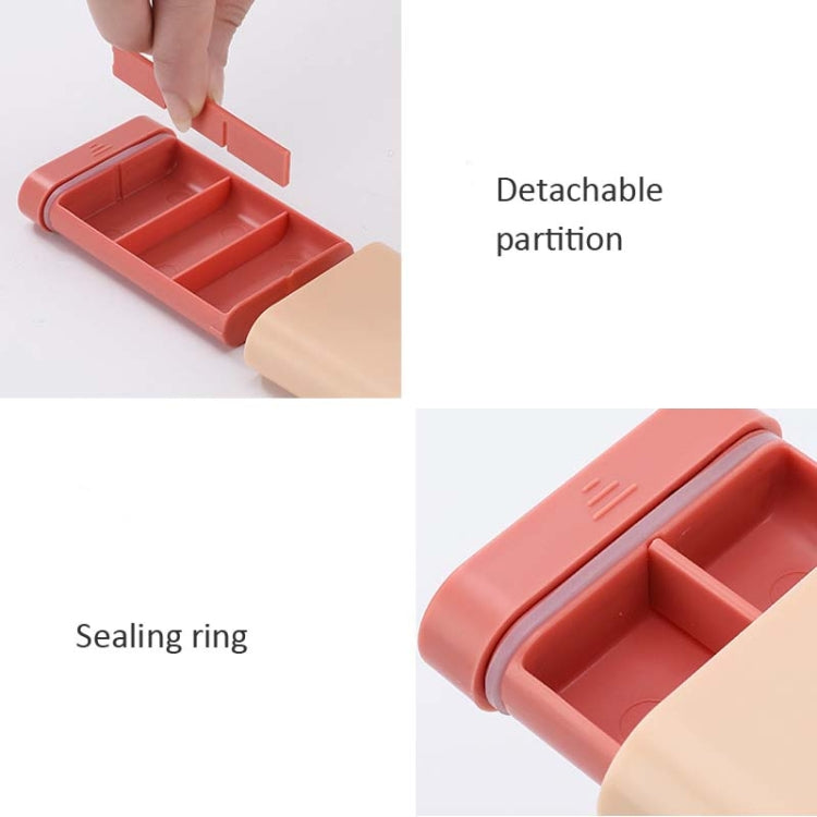 3 PCS Portable Sealed Pill Storage Box Divided Into Compartments Portable Mini Pill Box(Blue) - free shipping - PMC TechLife - Order now!