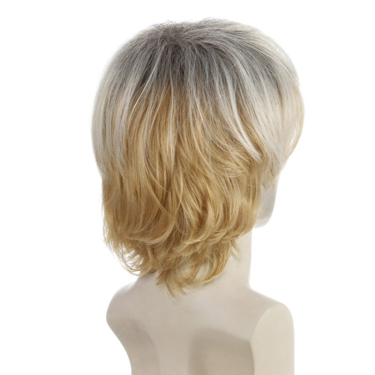 Light Blond Short Hair Men Chemical Fiber Wig(Light Gold) - free shipping - PMC TechLife - Order now!