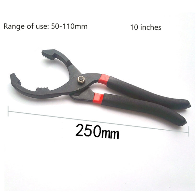 10 Inch Car Repairing Oil Filter Wrench Plier Disassembly Dedicated Clamp Filter Grease Wrench Special Tools - Hand Tool Sets by PMC Jewellery | Online Shopping South Africa | PMC Jewellery