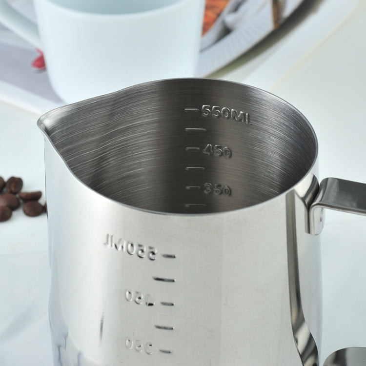 1000ml 304 Stainless Steel Pointed Mouth Etched Cup Graduated Measuring Cup Milk Foam Cup Coffee Pot - Coffee Tools by PMC Jewellery | Online Shopping South Africa | PMC Jewellery | Buy Now Pay Later Mobicred