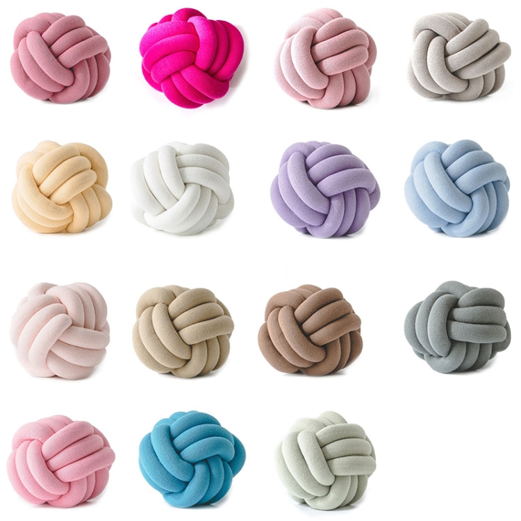 Hand-Made Knotted Ball Pillow, Size: Diameter: 25~30cm(Skin Powder) - free shipping - PMC TechLife - Order now!