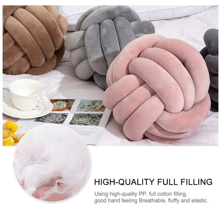 Hand-Made Knotted Ball Pillow, Size: Diameter: 25~30cm(Ma Xing) - free shipping - PMC TechLife - Order now!