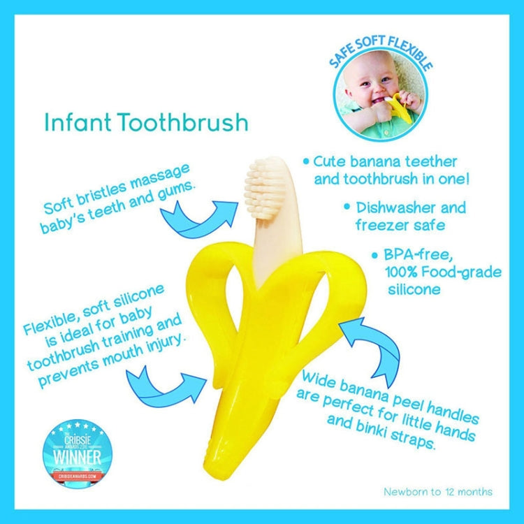 Newborn Baby Banana Silicone Teether Bite(Blue) - Baby Toys by PMC TechLife | Online Shopping South Africa | PMC TechLife