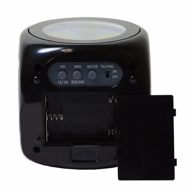 Multi-function LED Projection Alarm Clock Voice Talking Clock, Specification:Black + USB cable - Wall Clock by PMc TechLife | Online Shopping South Africa | PMc TechLife | Buy Now Pay Later Mobicred