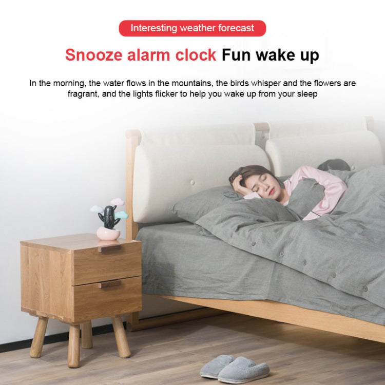 Cloud Weather Time Light Multifunctional Smart Induction Child Wake Up Alarm Clock(White) - Novelty Clock by PMc TechLife | Online Shopping South Africa | PMc TechLife | Buy Now Pay Later Mobicred