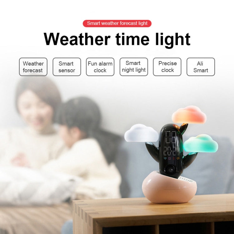 Cloud Weather Time Light Multifunctional Smart Induction Child Wake Up Alarm Clock(Blue) - Novelty Clock by PMc TechLife | Online Shopping South Africa | PMc TechLife | Buy Now Pay Later Mobicred