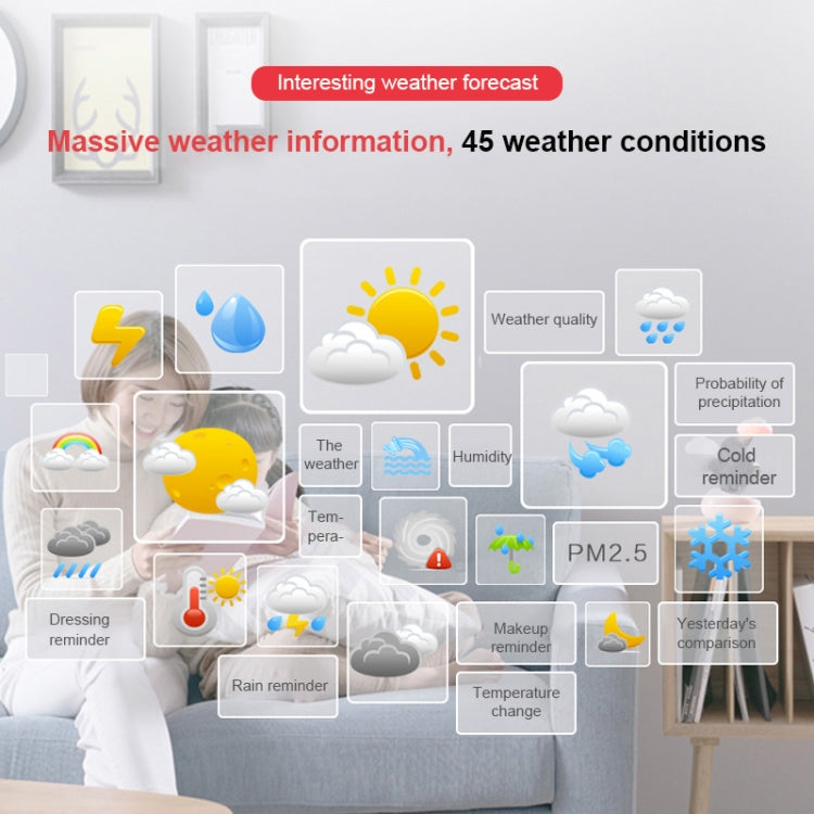 Cloud Weather Time Light Multifunctional Smart Induction Child Wake Up Alarm Clock(Blue) - Novelty Clock by PMc TechLife | Online Shopping South Africa | PMc TechLife | Buy Now Pay Later Mobicred