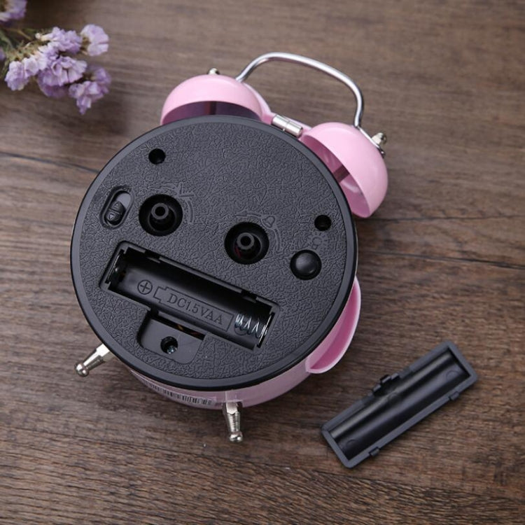2 PCS Children Creative Cartoon Owl Super Ring Metal Bell Student Alarm Clock(Pink) - Novelty Clock by PMc TechLife | Online Shopping South Africa | PMc TechLife | Buy Now Pay Later Mobicred
