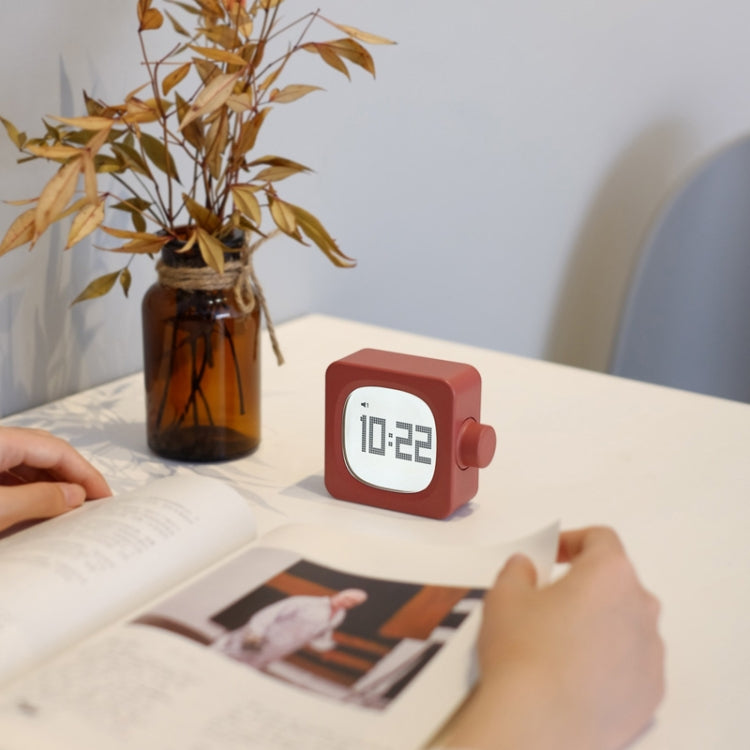 Student Creative Multifunctional Mute Bedside Bedroom Square Alarm Clock(Pea Green) - Novelty Clock by PMc TechLife | Online Shopping South Africa | PMc TechLife | Buy Now Pay Later Mobicred