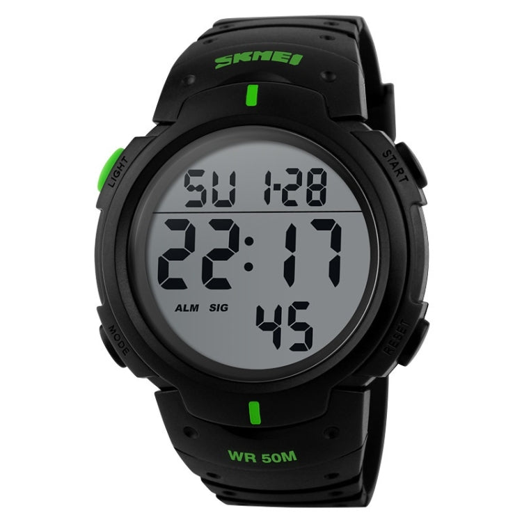 SKMEI 1068 Men Waterproof Outdoor Sports Digital Watch Student Fashion Watch(Green) - free shipping - PMC TechLife - Order now!